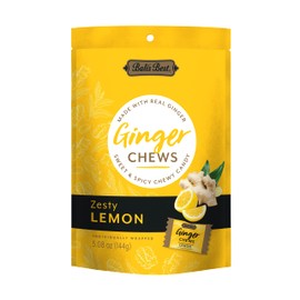 Bali's Best Ginger Chews - Zesty Lemon Flavor, 5.08oz Bag