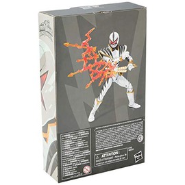 Power Rangers Lightning Collection Dino Thunder White Ranger - Figura de acción Coleccionable Premium de 15 cm para Edades de 4 años en adelante con A