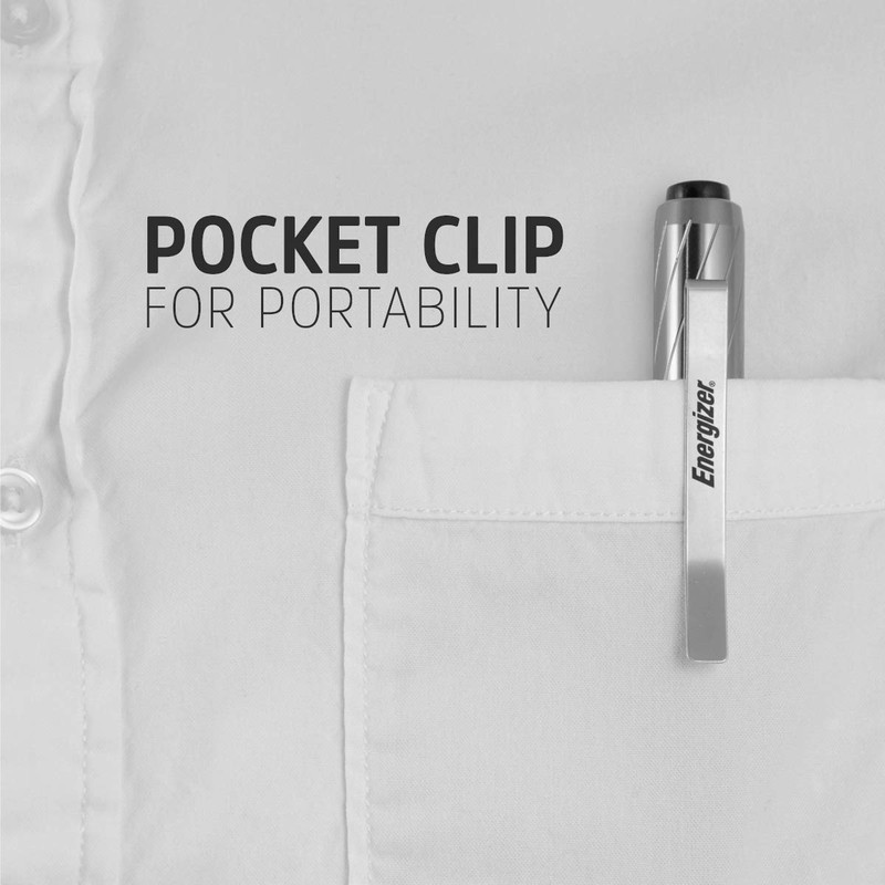 Energizer LED Pen Light Flashlight, IPX4 Water Resistant, Aluminum Body,