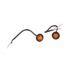 Automotive Fishbone Amber LED's 3/4 Inch Pair