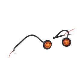Automotive Fishbone Amber LED's 3/4 Inch Pair