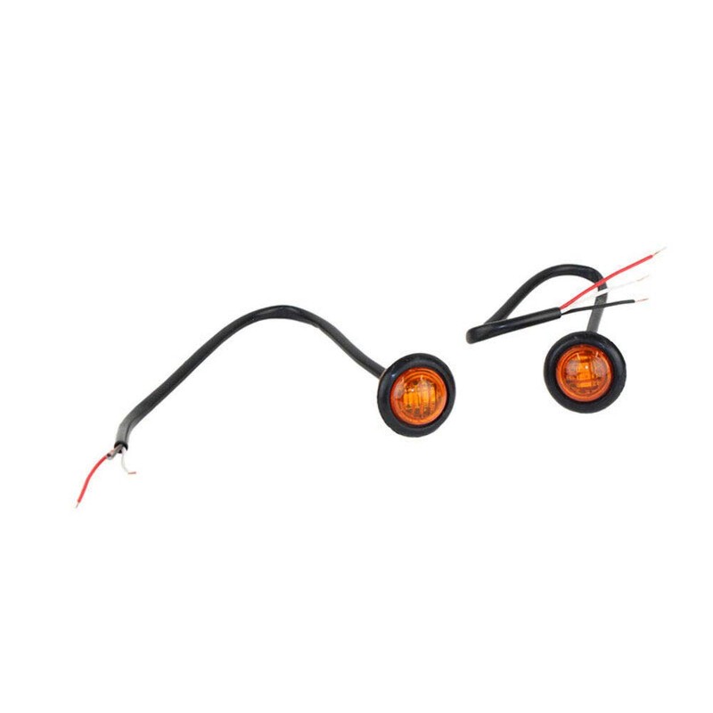 Automotive Fishbone Amber LED's 3/4 Inch Pair