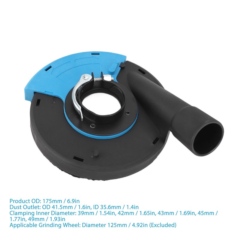 Angle Grinder Grinding Dust Shroud Blue Black 5inch Multifunctional Angle