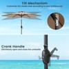 Tangkula 7.5ft Patio Umbrella, Heavy Duty Outdoor Umbrella with Push