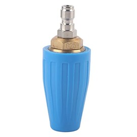 Pressure Washer Rotating Turbo Nozzle 3600PSI with 1/4" Quick Connect Plug for High Pressure Washer Cleaner Gun Blue (2.5GPM)