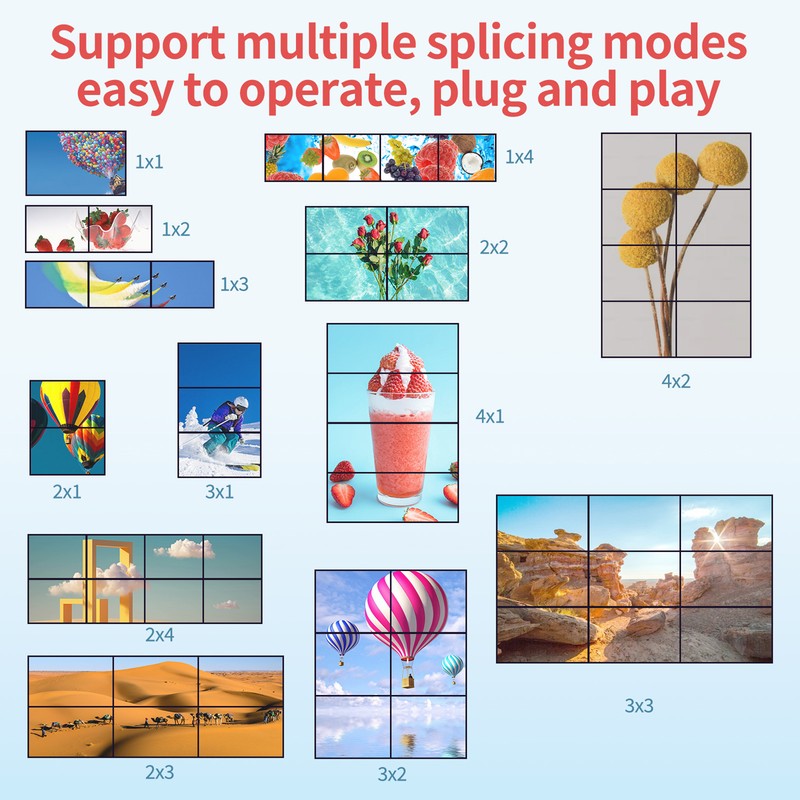 3X3 Video Wall Controller TV Wall Processor for High Definition