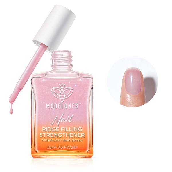 modelones modelones Nail Strengthener, Ridge Filler for Nails, Clear Nail