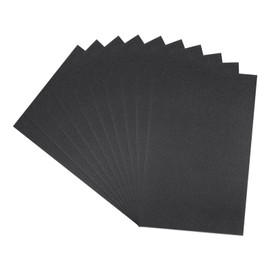 sourcing map 10pcs Sandpaper 120 Grit 18 x 12 Inch Waterproof Backing Silicon Carbide Abrasive Wet Dry Sanding Sheets for Wood Finishing, Metal Sanding, Automotive Polishing