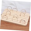 Baluue Earring Display Stand Beech Wood Earring Card Holder for