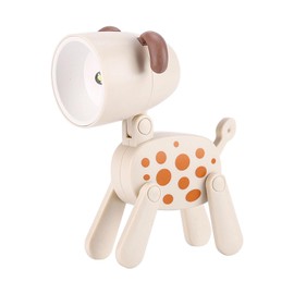 Erthree 2022 New LED Cute Night Light, Dog/Deer Shape Night Light with Phone Holder Eye-Protection for Home Office College Room Girls Boys Decor (Beige Dog)