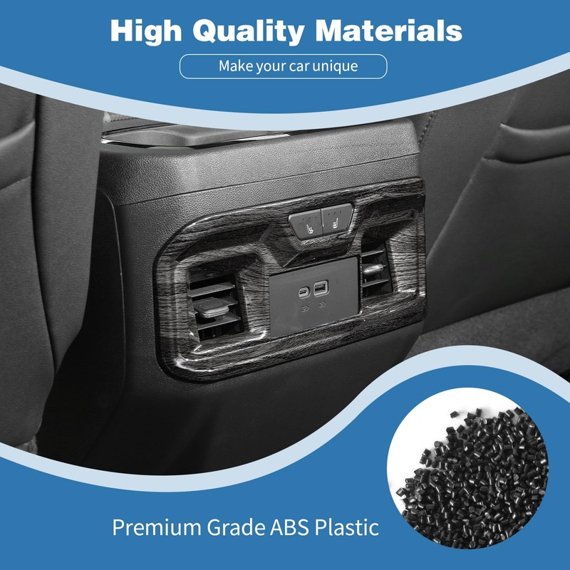 PDKLIN for Silverado Rear Air AC Vent Cover Trim Panel