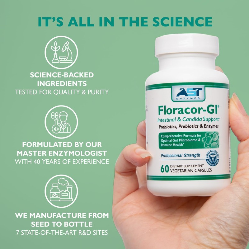 Floracor – Probiotics & Enzymes to Support Intestinal & Gut