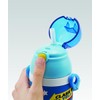 Skater (スケーター) Stainless Children's Water Bottle 380ml Straw Drinking 3D
