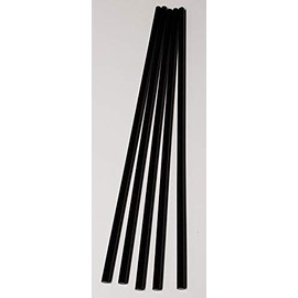 5 Pcs 1/4” Diameter x 24” Inch Long Color Opaque Black Acrylic Plexiglass Lucite Rods - .25 Dia - 6.35mm Diameter Clear Solid Black