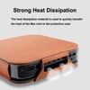 ALHBEJT Protection Leather Case Cover for Apple Mac mini (Black)