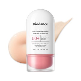 Biodance Invisible Collagen Peptide Sun Serum SPF 50+ PA++++ | Korean Sunscreen SPF 50+ | Skin Caring Collagen Sun Serum | 243Da Collagen & 10 Peptides | Improving Makeup Adhesion | Korean Skincare