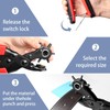 Leather Hole Punch, Belt Hole Puncher for Leather, Revolving Punch