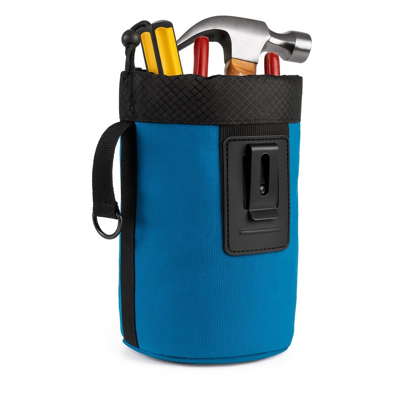 Tool Pouch with Belt Clip, Waxed Canvas Nail Pouch, 5