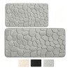 2pc Juego Baño Alfombra Suave Y Absorbente 40x60cm60x90cm