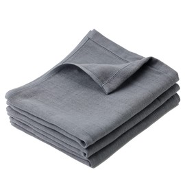 Muko Toalla, Doble Gasa Paños, Toalla Senshu, Delgada, Fabricada en Japón, Absorbente, Secado Rápido, Bebé (Toallas de Mano, Carbón)