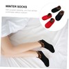 LIFKOME Cozy Leopard Print Flannel Socks for Women Thickened Anti-Slip