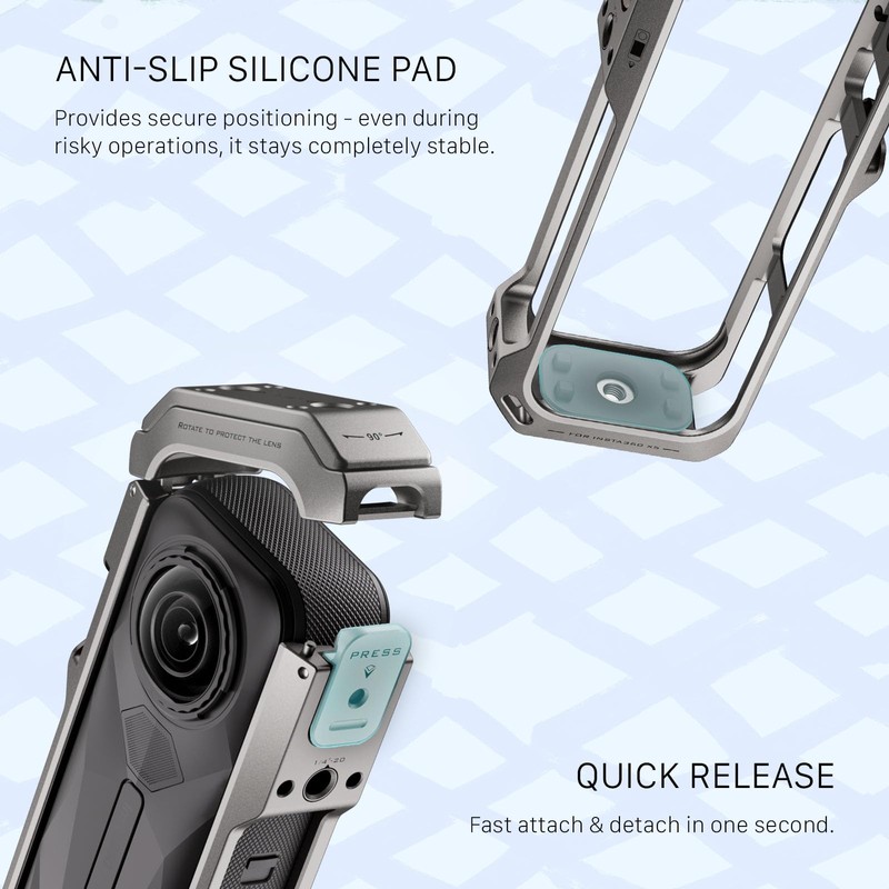 TILTA Insta360 X5 Cage, Full Camera Cage Compatible with Insta360