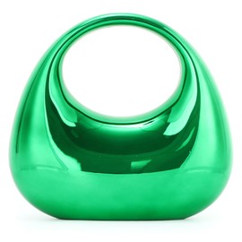 Oweisong Acrylic Clutch Purse for Women Gold Moon Evening Handbag Glitter Top Handle Bag for Formal Party