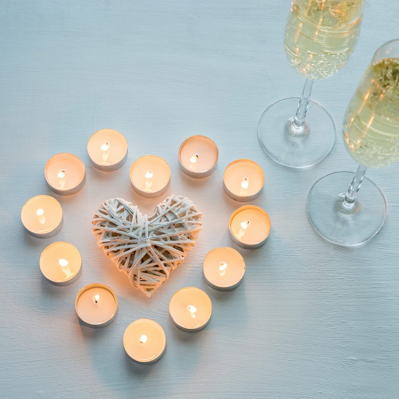 40 Stück Duftkerzen Teelichter Vanille Duft, Creme Duftteelichter Vanille