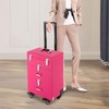 ILWorkTLs Professional 3 in 1 Rolling Makeup Case on Wheels,Nail