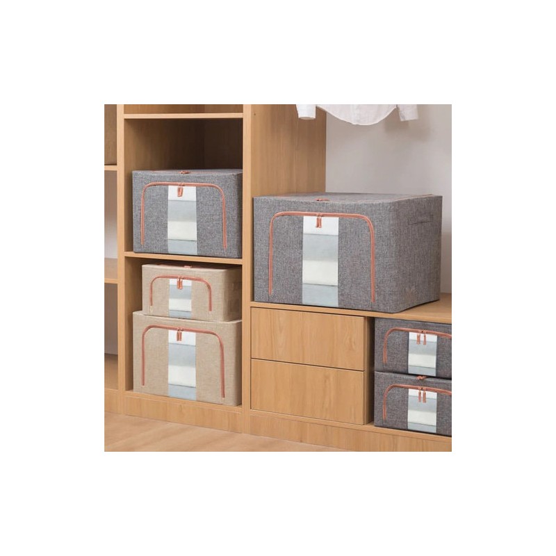 Steel frame bedding organizer living box 22L 66L 100L, 100L