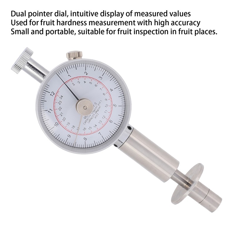GY‑3 Portable Fruit Hardness Tester Penetrometer Sclerometer with Dual Pointers