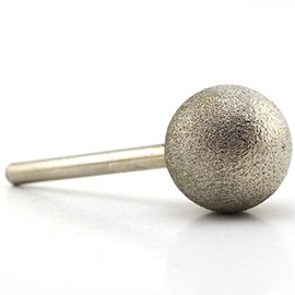 JINGLING 25mm 1 inch Spherical Head Diamond Grinding Bit Coated Round Ball Burs Grit 80 Tools for Stone