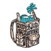 Hello Summer Good Vibes Iron-On Patch Iron-On Patch Summer Travel
