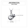 ONEFINITY Cat Urn Necklace for Ashes Sterling Silver Cat Keepsake
