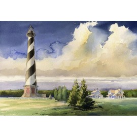 Bella Terra Cape Hatteras Lighthouse, Outer Banks, North Carolina. James Mann Art Notecards - Set of 6