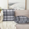 Mondiafy 2 Pack Throw Pillow Covers Soft Touch Plush 18x18