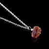 Natural Raw Hessonite Crystals Pendant Necklace, Rough Gemstone, Healing Crystals,