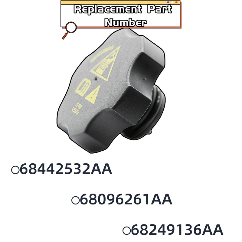 Vexillaris 68249136AA 68096261AA 68442532AA Radiator Coolant Reservoir Recovery Cap for