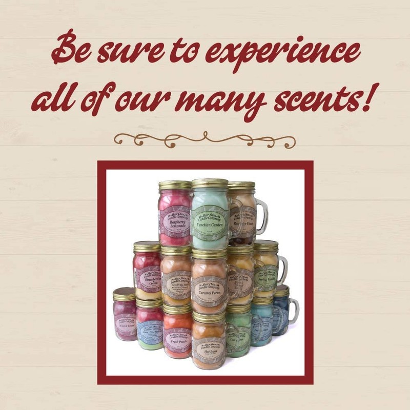 Our Own Candle Company Caramel Pecan Scented Mason Jar Candle,