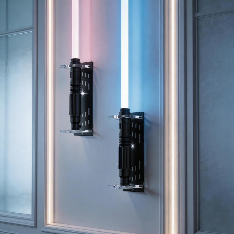 ANMAYNICE Wall Mount Light Saber Display Stand, Vertical Light Saber