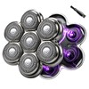 7D Magnetic Floating Heads for SHPAVVER Wyklaus Cyruzi Bald Razors