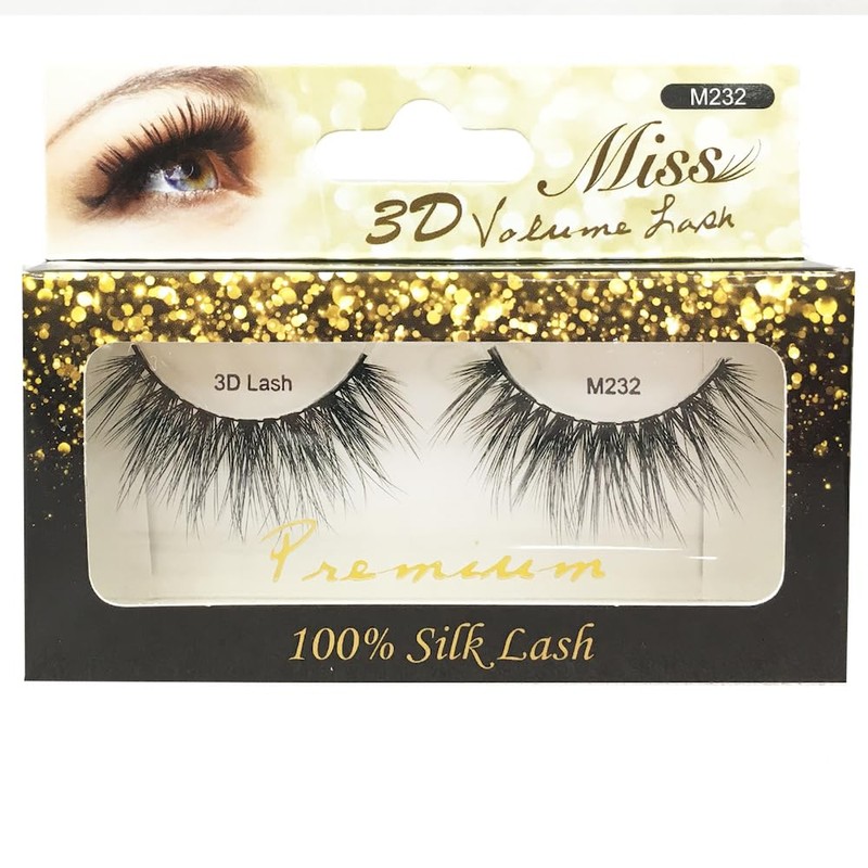 [4 PACKS] Miss Lashes 3D Volume Tapered False Eyelash Extension