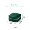 UJHAW Plush Velvet Jewelry Box | Travel Jewelry Case Organizer