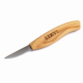 StryiCarvingTools Whittling Knife Small Sloyd Knife, Wood Carving Knife Hardened Razor Sharp Blade 2.3 in High Carbon Steel, for Beginners and Profi K5812