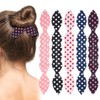 Lnngub 5 Pcs Deft Hairs Bun Maker French Donut Polka