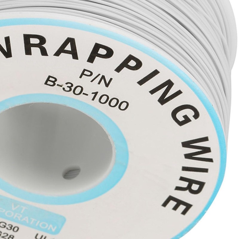 30AWG Electric Wire Roll, 200M PCB Solder Insulated Kynar Copper