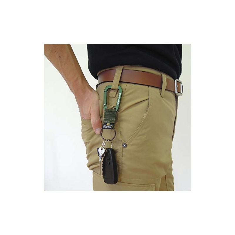 BOHKEN CLUB MCB-12 Military Carabiner Strap, Forest