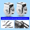 2-Pack 3" Stainless Steel U Groove Pulley Wheel, Heavy Duty