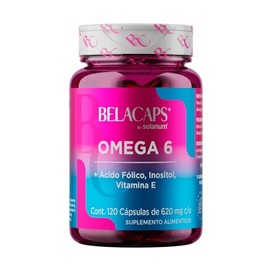 Solanum Cápsulas Omega Ácido Fólico Inositol Vitamina 120 Capsulas
