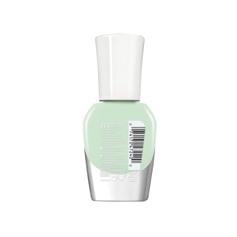 Sally Hansen Good.Kind.Pure Esmalte de uñas, Mint Refresh, paquete de